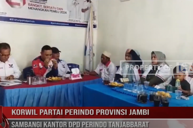 KORWIL PARTAI PERINDO PROVINSI JAMBI SAMBANGI KANTOR DPD PERINDO TANJABBARAT