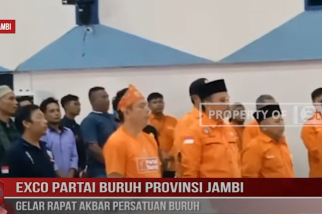 EXCO PARTAI BURUH PROVINSI JAMBI GELAR RAPAT AKBAR PERSATUAN BURUH