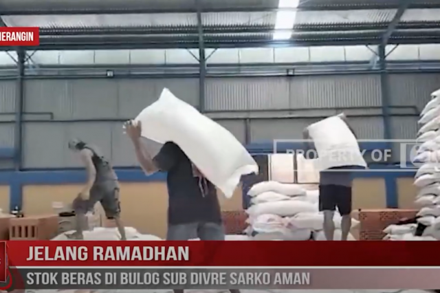 JELANG RAMADHAN, STOK BERAS DI BULOG SUB DIVRE SARKO AMAN