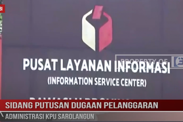 SIDANG PUTUSAN DUGAAN PELANGGARAN ADMINISTRASI KPU SAROLANGUN