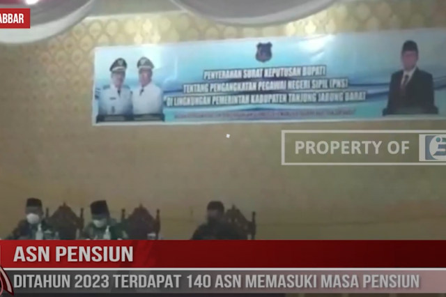 ASN PENSIUN, DITAHUN 2023 TERDAPAT 140 ASN MEMASUKI MASA PENSIUN