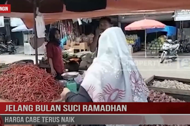 JELANG BULAN SUCI RAMADHAN HARGA CABE TERUS NAIK