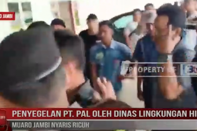 PENYEGELAN PT PAL OLEH DINAS LINGKUNGAN HIDUP MUARO JAMBI NYARIS RICUH