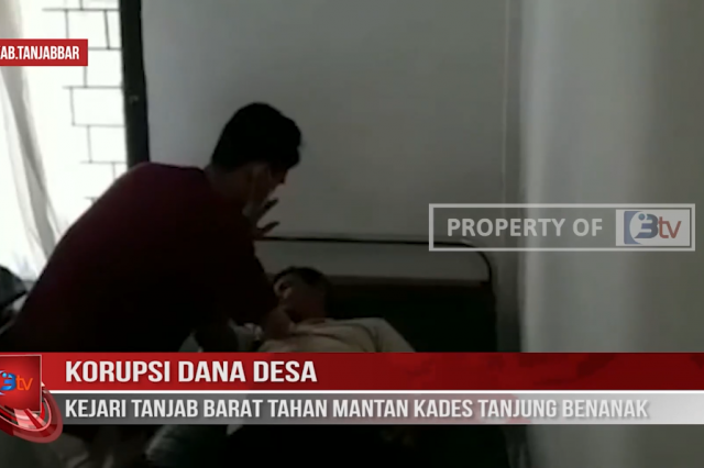 KORUPSI DANA DESA, KEJARI TANJAB BARAT TAHAN MANTAN KADES TANJUNG BENANAK