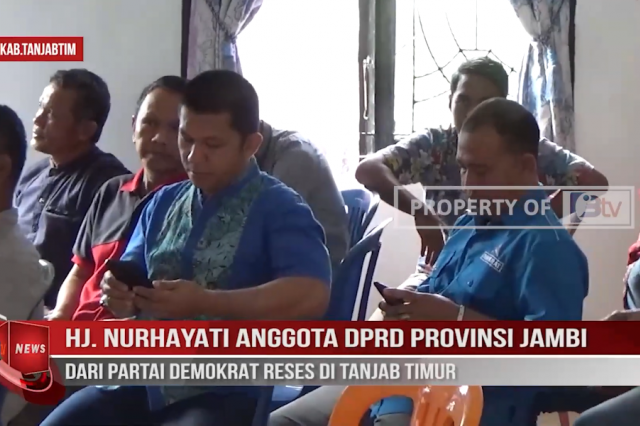 HJ NURHAYATI ANGGOTA DPRD PROVINSI JAMBI DARI PARTAI DEMOKRAT RESES DI TANJAB TIMUR