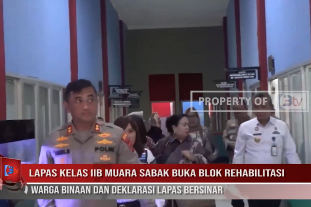 LAPAS KELAS IIB MUARA SABAK BUKA BLOK REHABILITASI WARGA BINAAN DAN DEKLARASI LAPAS BERSINAR