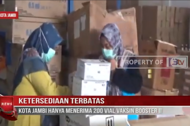 KETERSEDIAAN TERBATAS,KOTA JAMBI HANYA MENERIMA 200 VIAL VAKSIN BOOSTER II