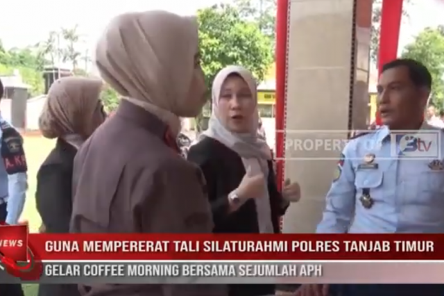 GUNA MEMPERERAT TALI SILATURAHIM,POLRES TANJAB TIMUR GELAR COFFEE MORNING BERSAMA SEJUMLAH APH