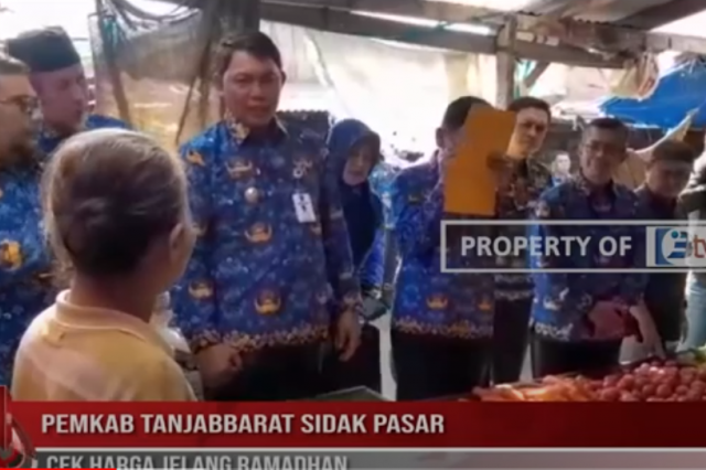 PEMKAB TANJABBARAT SIDAK PASAR CEK HARGA JELANG RAMADHAN