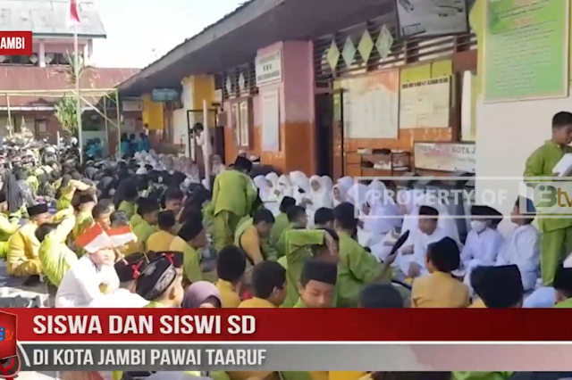 SISWA DAN SISWI SD DI KOTA JAMBI PAWAI TAARUF