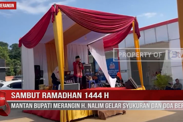 SAMBUT RAMADHAN 1444 H,MANTAN BUPATI MERANGIN H.NALIM GELAR SYUKURAN DAN DOA BERSAMA