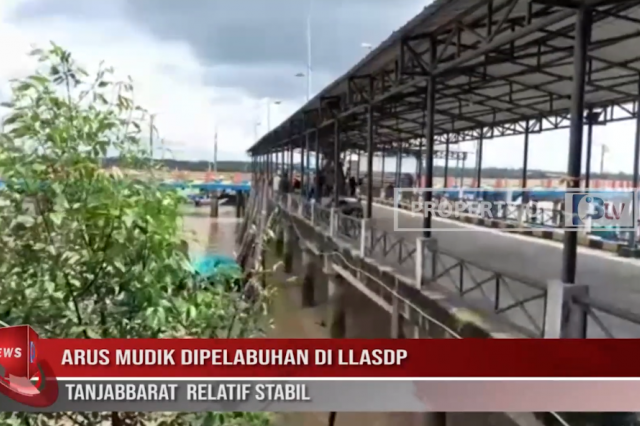 ARUS MUDIK DIPELABUHAN DI LLASDP TANJABBARAT RELATIF STABIL