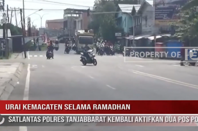 URAI KEMACATEN SELAMA RAMADHAN,SATLANTAS POLRES TANJABBARAT KEMBALI AKTIFKAN DUA POS POLISI