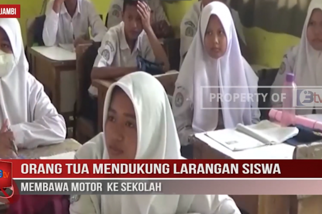 ORANG TUA MENDUKUNG LARANGAN SISWA MEMBAWA MOTOR KE SEKOLAH