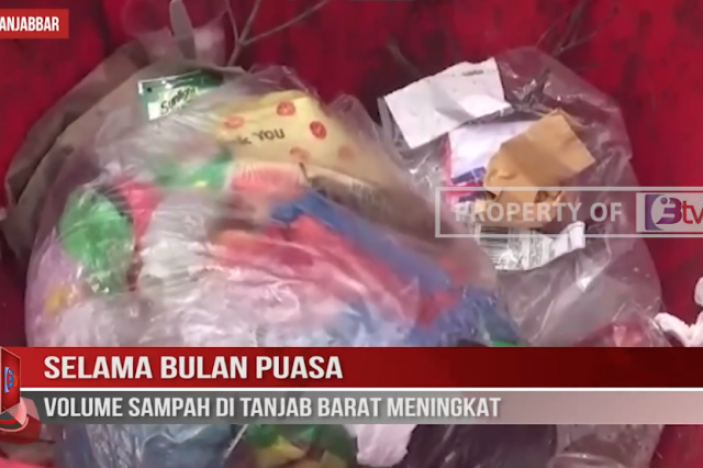 SELAMA BULAN PUASA,VOLUME SAMPAH DI TANJAB BARAT MENINGKAT