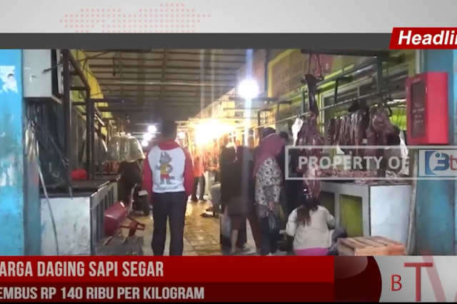 HARGA DAGING SAPI SEGAR TEMBUS RP 140 RIBU PER KILOGRAM