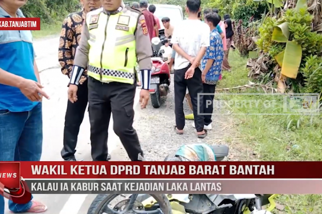 WAKIL KETUA DPRD TANJAB BARAT BANTAH KALAU IA KABUR SAAT KEJADIAN LAKA LANTAS