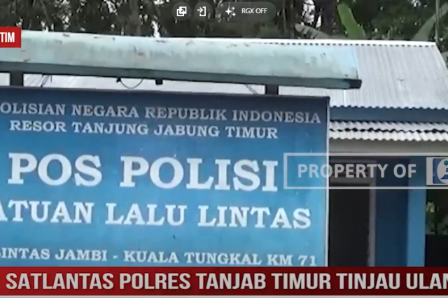 SATLANTAS POLRES TANJAB TIMUR TINJAU ULANG TKP KECELAKAAN DI SUNGAI TOMAN