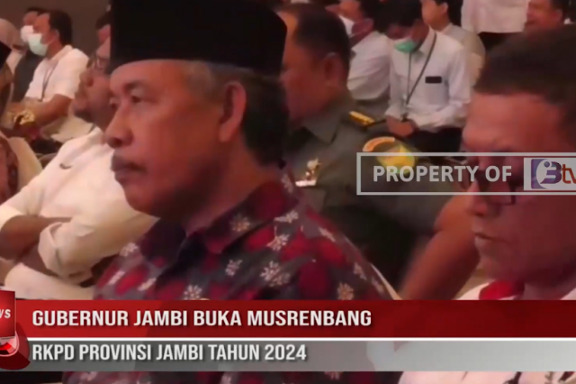 GUBERNUR JAMBI BUKA MUSRENBANG RKPD PROVINSI JAMBI TAHUN 2024