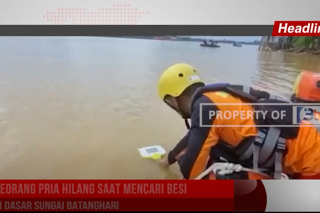 SEORANG PRIA HILANG SAAT MENCARI BESI DI DASAR SUNGAI BATANGHARI