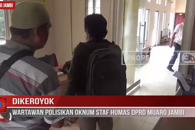 DIKEROYOK,WARTAWAN POLISIKAN OKNUM STAF HUMAS DPRD MUARO JAMBI