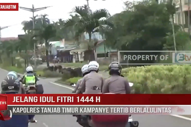 JELANG IDUL FITRI 1444 H,KAPOLRES TANJAB TIMUR KAMPANYE TERTIB BERLALULINTAS