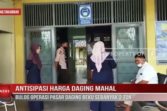 ANTISIPASI HARGA DAGING MAHAL,BULOG OPERASI PASAR DAGING BEKU SEBANYAK 2 TON