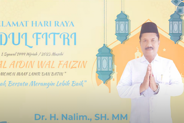 UCAPAN SELAMAT IDUL FITRI Dr. H. NALIM., SH. MM