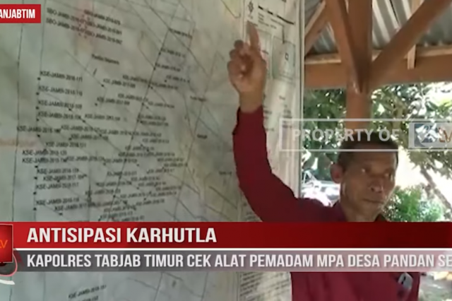 ANTISIPASI KARHUTLA,KAPOLRES TABJAB TIMUR CEK ALAT PEMADAM MPA DESA PANDAN SEJAHTERA