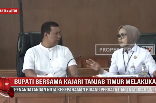 BUPATI BERSAMA KAJARI TANJABTIM MELAKUKAN PENANDATANGAN NOTA KESEPAHAMAN