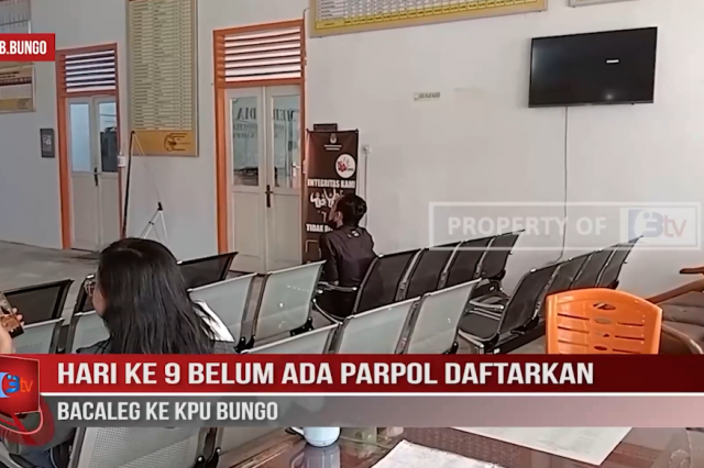 HARI KE 9 BELUM ADA PARPOL DAFTARKAN BACALEG KE KPU BUNGO