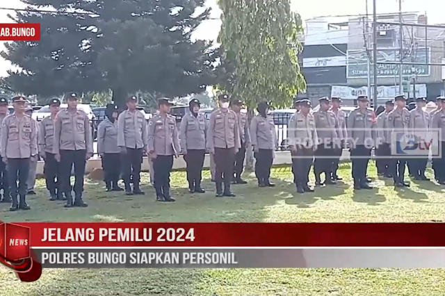 JELANG PEMILU 2024,POLRES BUNGO SIAPKAN PERSONIL