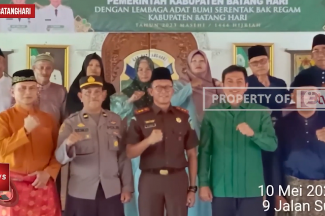 PEMKAB BATANGHARI GELAR HALAL BIHALAL DENGAN LEMBAGA ADAT KABUPATEN BATANGHARI