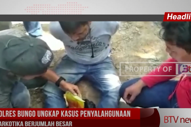 POLRES BUNGO UNGKAP KASUS PENYALAHGUNAAN NARKOTIKA BERJUMLAH BESAR