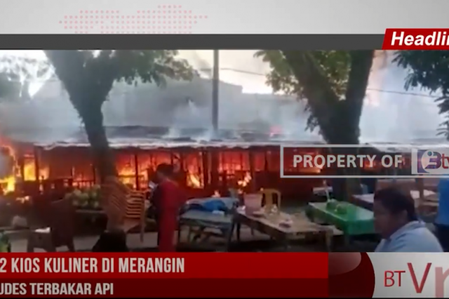 32 KIOS KULINER DI MERANGIN LUDES TERBAKAR API