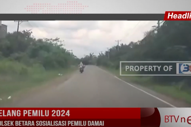 JELANG PEMILU 2024, POLSEK BETARA SOSIALISASI PEMILU DAMAI