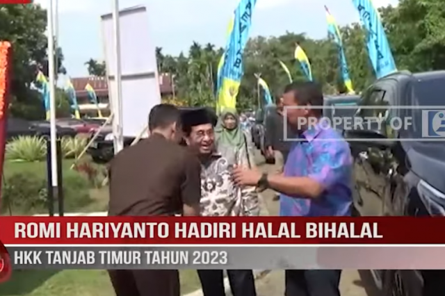 ROMI HARIYANTO HADIRI HALAL BIHALAL HKK TANJAB TIMUR TAHUN 2023