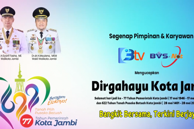 UCAPAN HUT KOTA JAMBI BTV & BVSNET