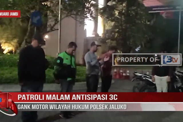 PATROLI MALAM ANTISIPASI 3C, GANK MOTOR WILAYAH HUKUM POLSEK JALUKO