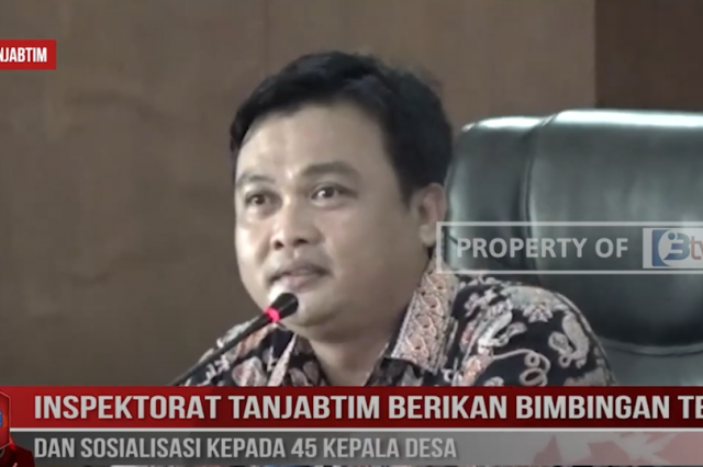 INSPEKTORAT TANJAB TIMUR BERIKAN BIMBINGAN TEKNIS DAN SOSIALISASI KEPADA 45 KEPALA DESA