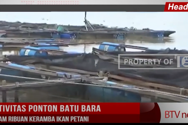 AKTIVITAS PONTON BATU BARA ANCAM RIBUAN KERAMBA IKAN PETANI