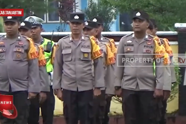 POLRES TANJUNG JABUNG TIMUR APEL LAUNCING 78 PERSONIL POLISI RW TAHUN 2023