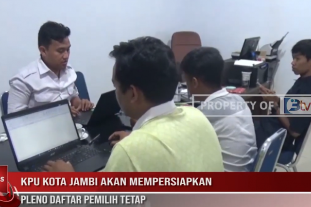 KPU KOTA JAMBI AKAN MEMPERSIAPKAN PLENO DAFTAR PEMILIH TETAP