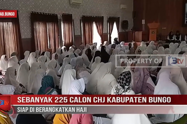 SEBANYAK 225 CALON CHJ KABUPATEN BUNGO SIAP DI BERANGKATKAN HAJI