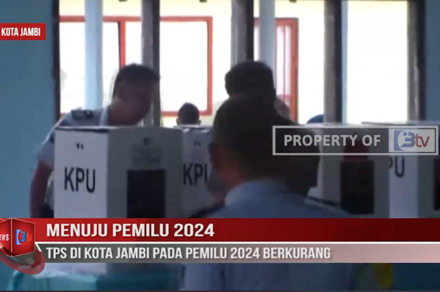 MENUJU PEMILU 2024,TPS DI KOTA JAMBI PADA PEMILU 2024 BERKURANG