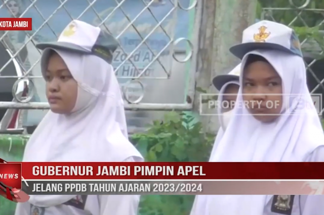 GUBERNUR JAMBI PIMPIN APEL JELANG PPDB TAHUN AJARAN 2023 - 2024