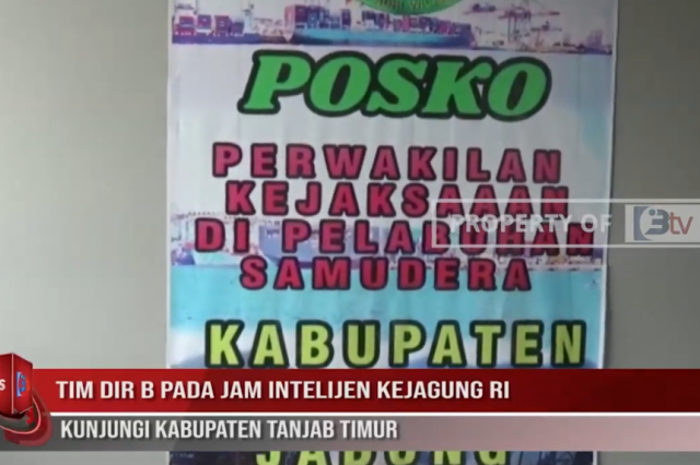 TIM DIR B PADA JAM INTELIJEN KEJAGUNG RI KUNJUNGI KABUPATEN TANJAB TIMUR