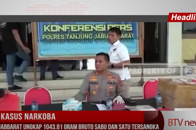 UNGKAP KASUS NARKOBA,POLRES TANJABBARAT UNGKAP 1043 81 GRAM BRUTO SABU DAN SATU TERSANGKA