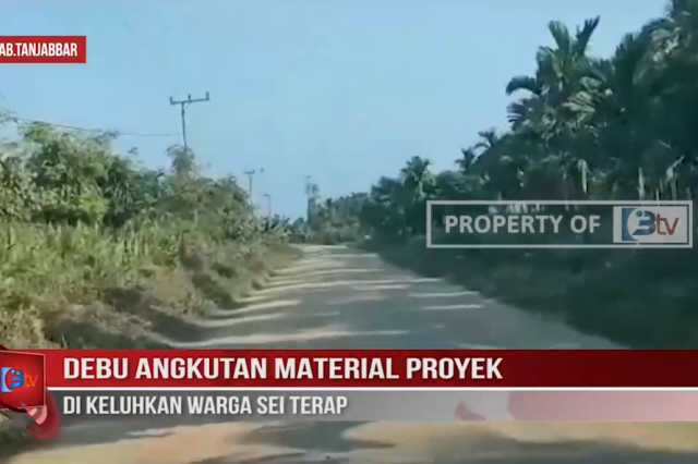 DEBU ANGKUTAN MATERIAL PROYEK DI KELUHKAN WARGA SEI TERAP