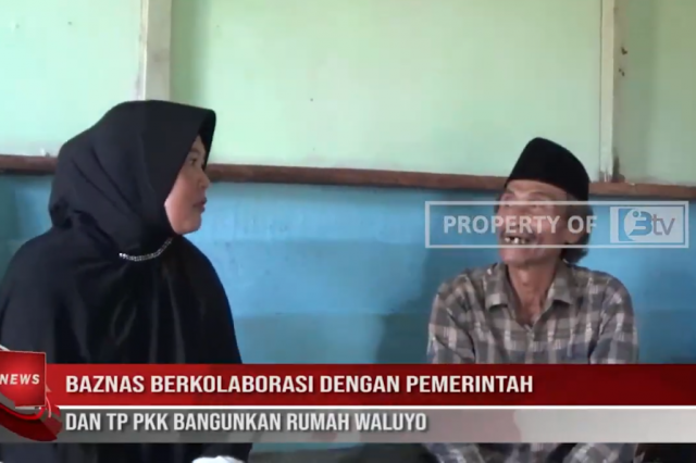 BAZNAS BERKOLABORASI DENGAN PEMERINTAH DAN TP PKK BANGUNKAN RUMAH WALUYO